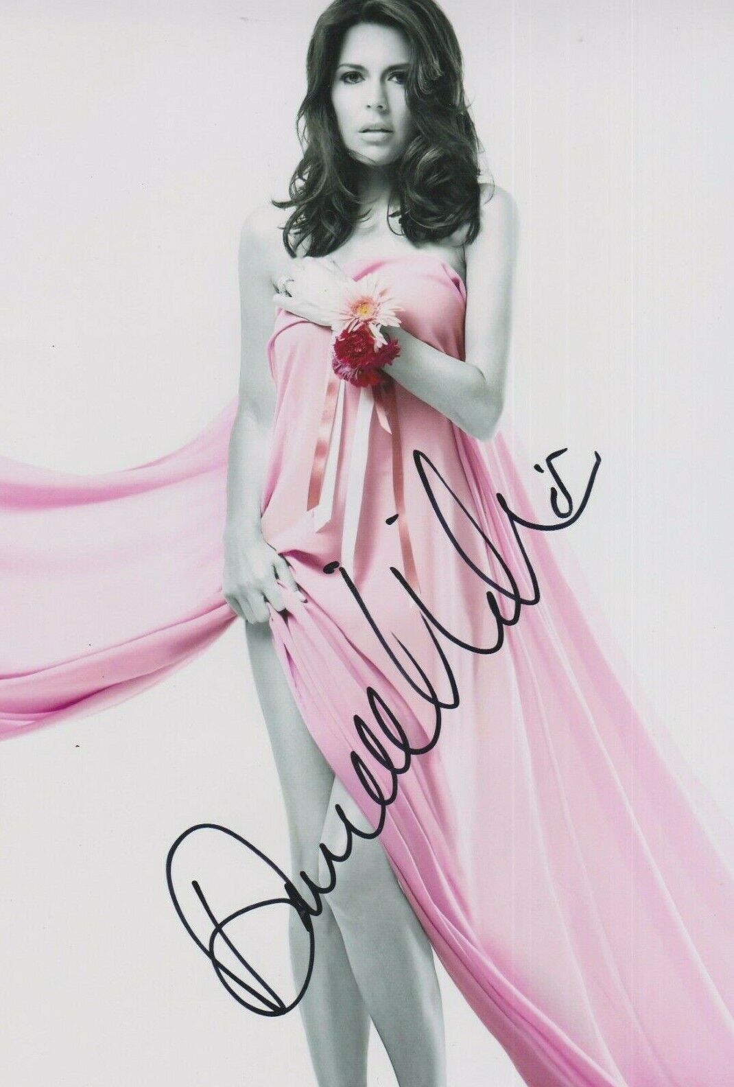 Danielle Lineker **HAND SIGNED** 12x8 Photo Poster painting ~ AUTOGRAPHED ~ Glamour Model