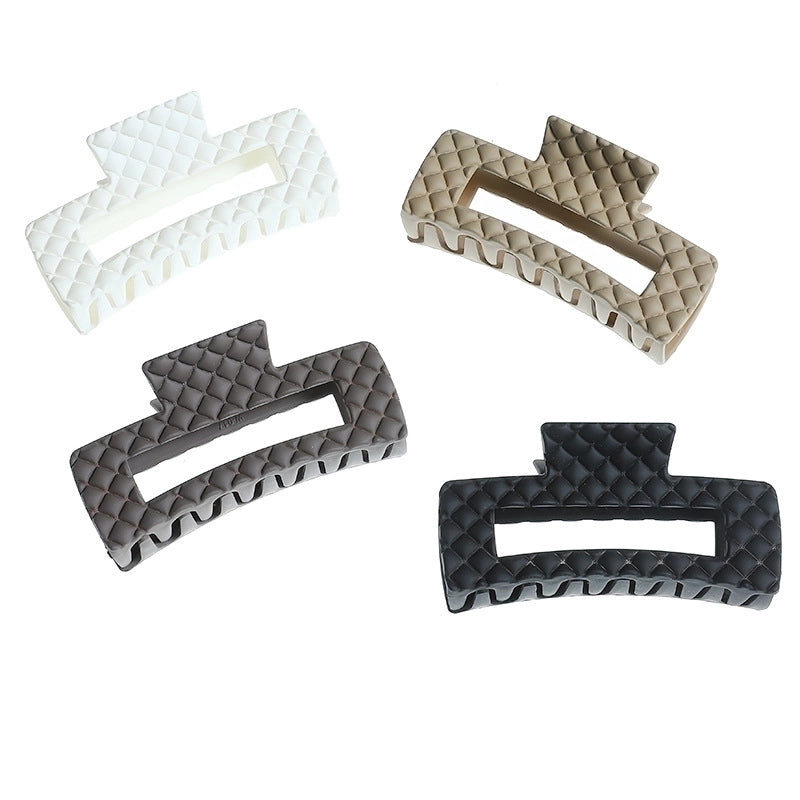 Elegant Minimalist Solid Color Plastic Resin Hair Claws