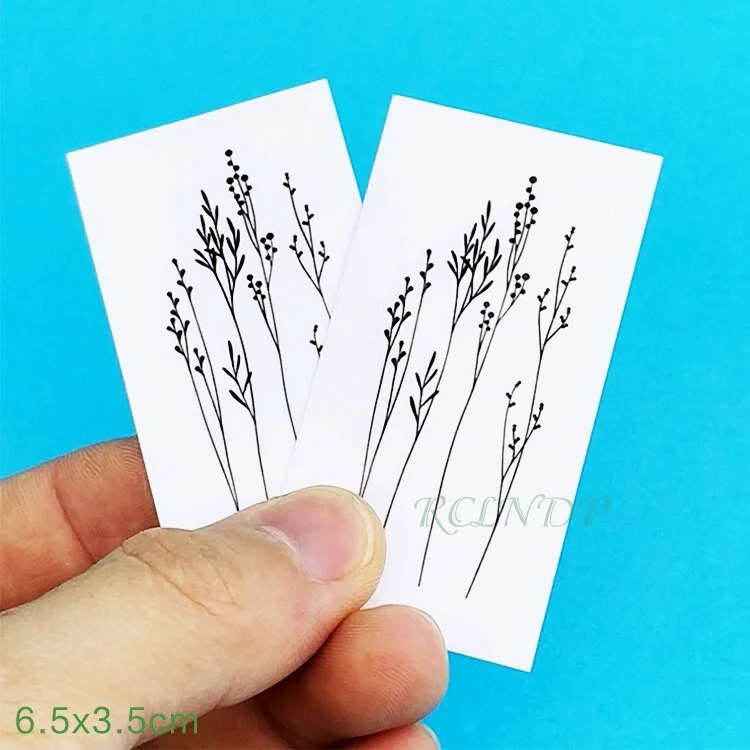 Waterproof Temporary Tattoo Sticker coconut tree Fake Tatto Flash Tatoo Tatouage Wrist Foot Hand For Girl Women Men