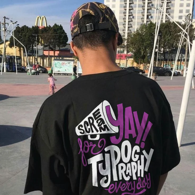 Scream Yay!You Typography Everyday T-shirt