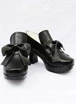 Black Butler Grell Cosplay Shoes Boots Black