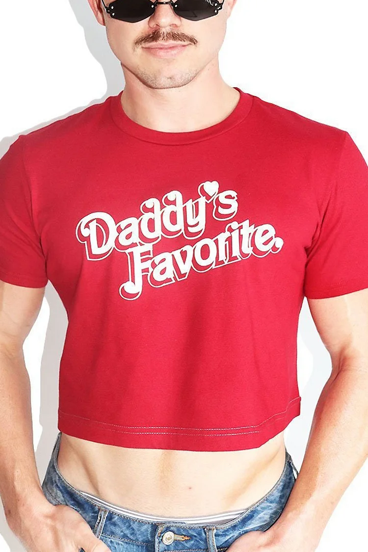 Ciciful Daddy's Favorite Printed Crop Top