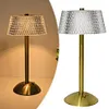 Crystal Table Lamp Cordless Desk Lamp Dimmable Sleeping Light for Restaurant Bar