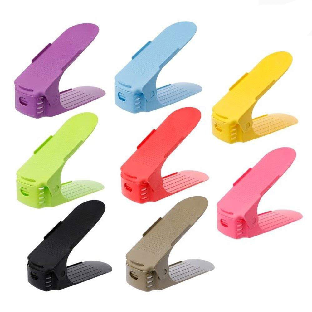 Shoe Slots Adjustable Organizer, Closet Space Saver Storage Rack Holder
