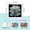 Rose speziell geformte 5D-DIY-Teilbohrer-Diamanten-Punkte-Edelstein-Kunst-Kits f&uuml;r Erwachsene Anf&auml;nger Wohnaccessoires Diamanten-Gem&auml;lde Edelstein-Kun
