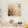 Violin Notes-11CT Stamped Cross Stitch 45*45cm