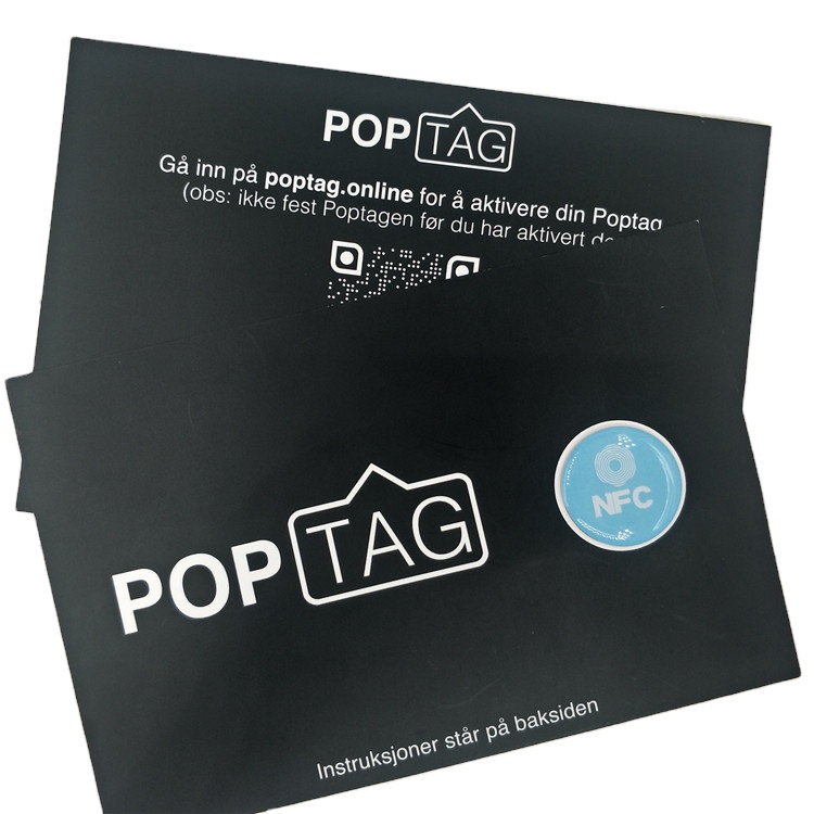Matte Custom Paper Cardboard Envelopes Packaging for Social Media Phone Epoxy Sticker Tags