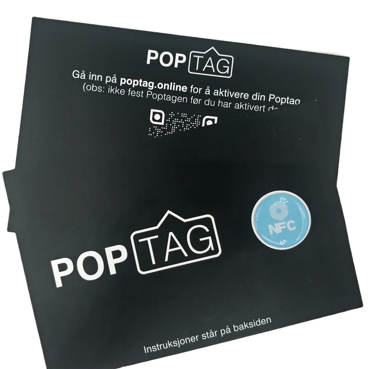 Matte Custom Paper Cardboard Envelopes Packaging for Social Media Phone Epoxy Sticker Tags