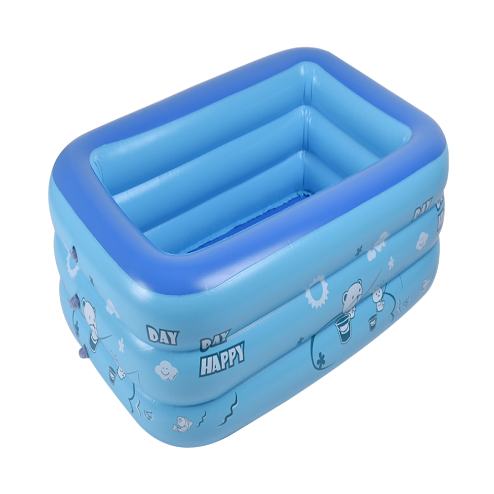 

Inflatable Bathtub Kid Home Outdoor Swimming Pool Basin Toy, 3 layer 150cm, 501 Original