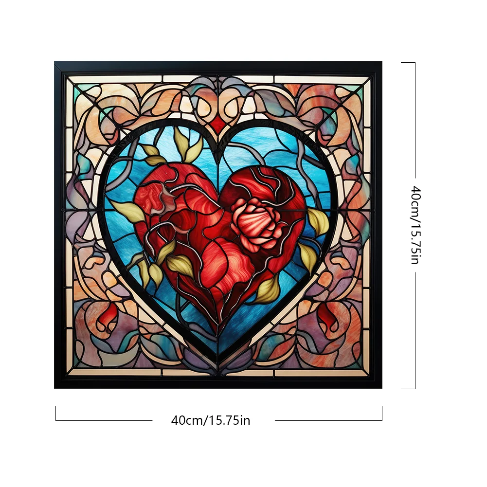 DIY Paint By Number 40*40cm - Red Love Heart