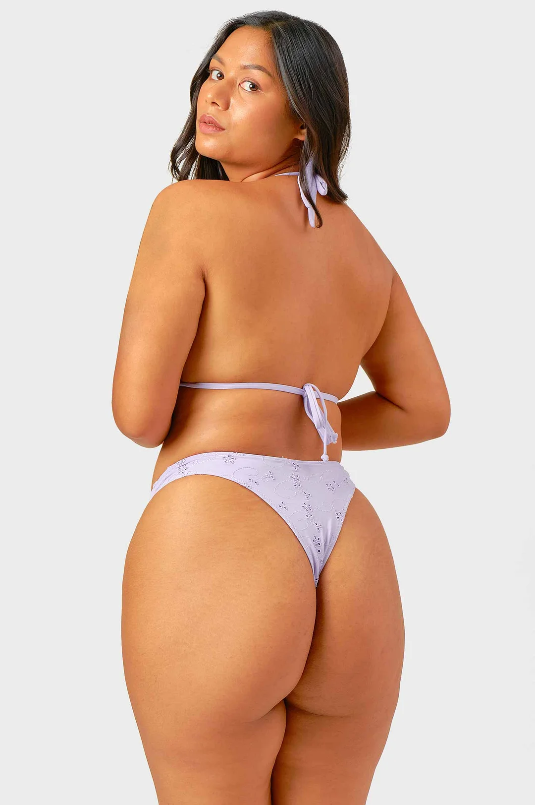 Billie Cheeky Bottoms / Lavender Eyelet FINAL SALE