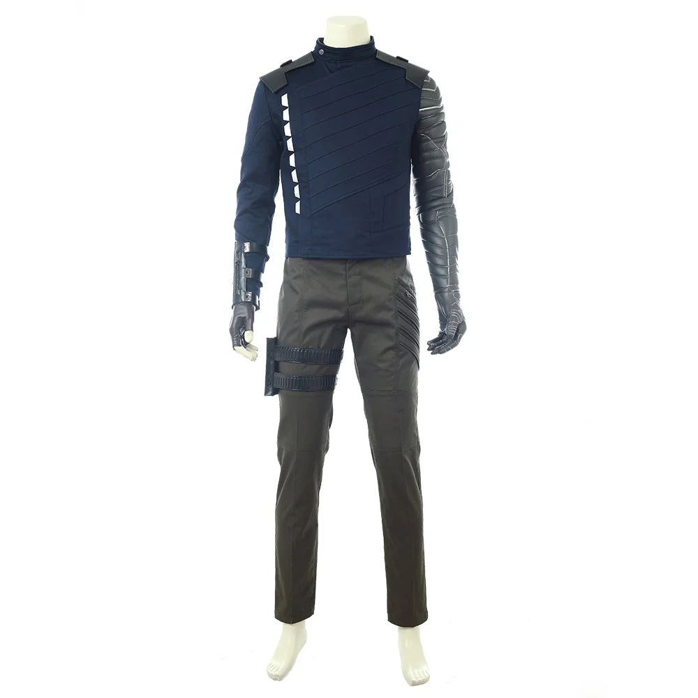 Winter Soldier Bucky Barnes Cosplay Costume Avengers 3 Outfit
