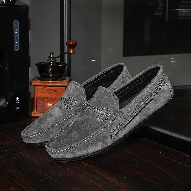 Xangg Men Casual Shoes Fashion Men Shoes Genuine Leather Men Loafers Moccasins Slip On Men's Flats Male Driving Shoes 2020