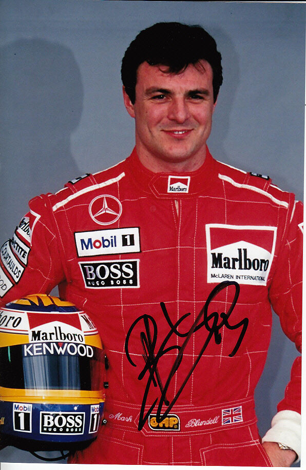 Mark Blundell Hand Signed Marlboro McLaren Mercedes Photo Poster painting 9x6.