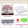 Wooden DIY Cherry Blossom Tree Diamond Painting Kit Note Box with 160 Papers