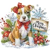 (US Only)6pcs Xmas Dog - Diamond Painting - Partial Special Shaped Drill (Canvas|30*30cm)