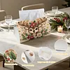 Xmas Deer DIY Pearl Diamond Painting PU Cover Tissue Holder Kit Pearl Art Painting Decoration for Home & Gifts
