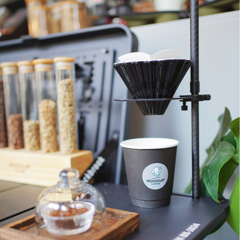 PD0023BDF (General Use) BLACK Carbon Fiber Coffee Set  