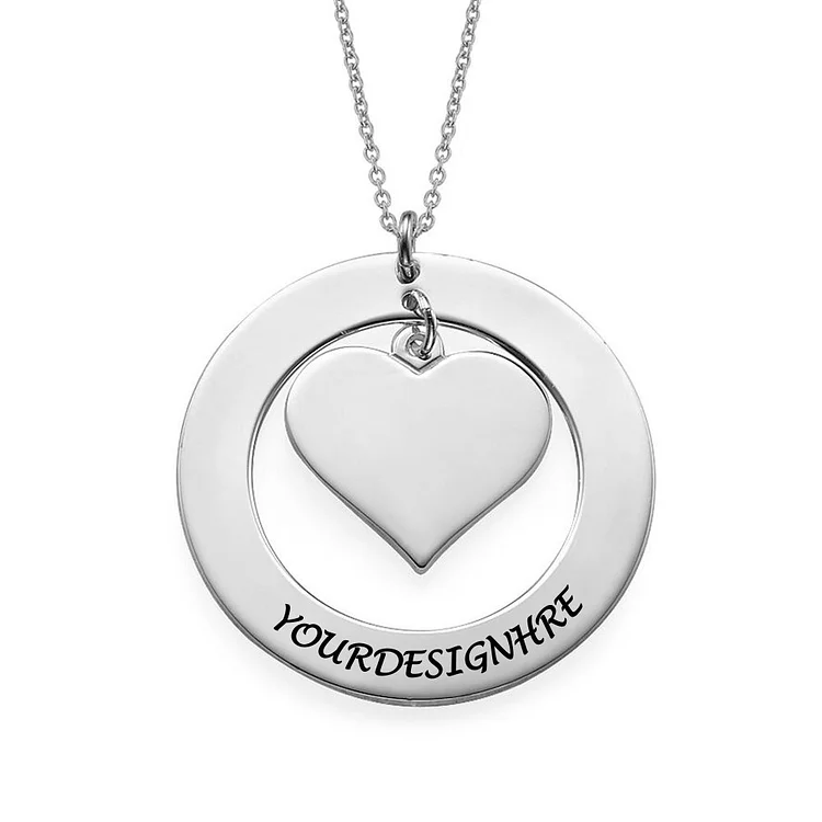 Personalized Design Heart-shaped Necklace