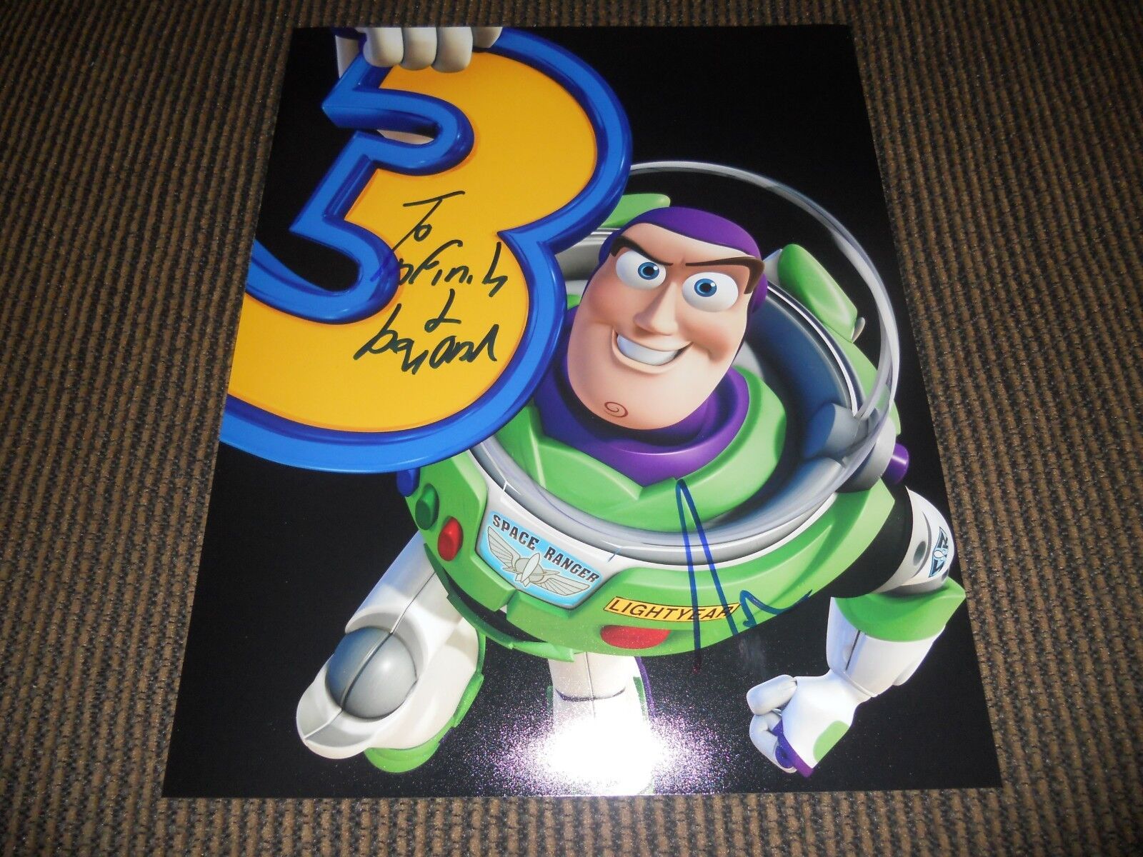 Tim Allen Buzz Lightyear Signed 11x14 Photo Poster painting W Inscription PSA Guaranteed #2 F4