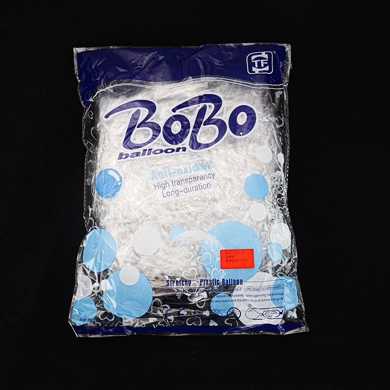 Stretch Free Round Bobo Party Decoration Transparent Balloon Set