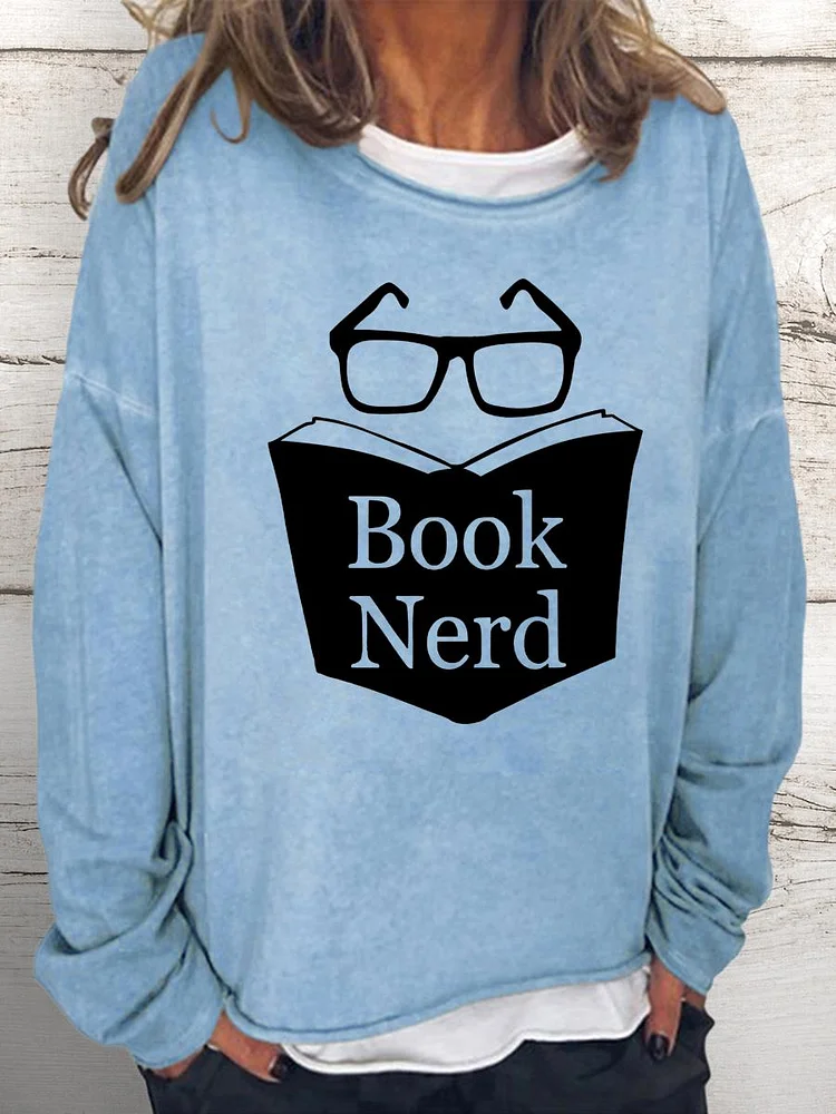 Book nerd Book Lovers Women Loose Sweatshirt