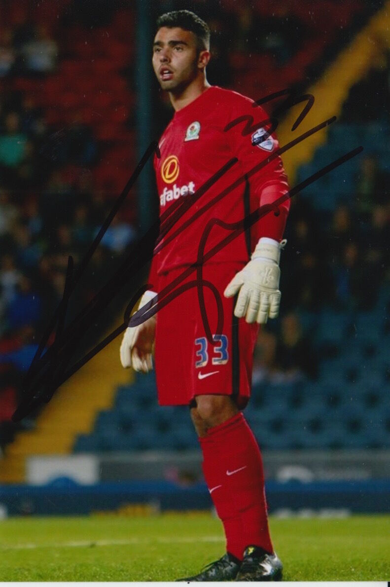 BLACKBURN ROVERS HAND SIGNED DAVID RAYA 6X4 Photo Poster painting 2.