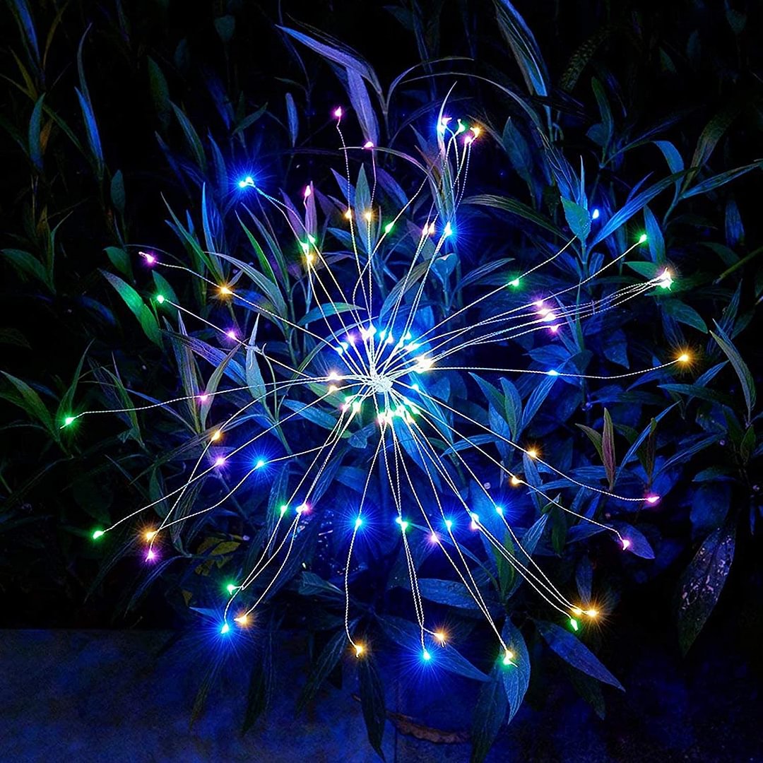 Solar-Powered Firework Stake Light