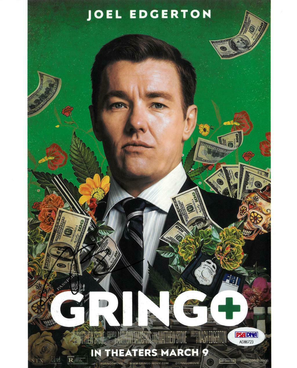 Joel Edgerton Signed Gringo Authentic Autographed 8x10 Photo Poster painting PSA/DNA #AD86723