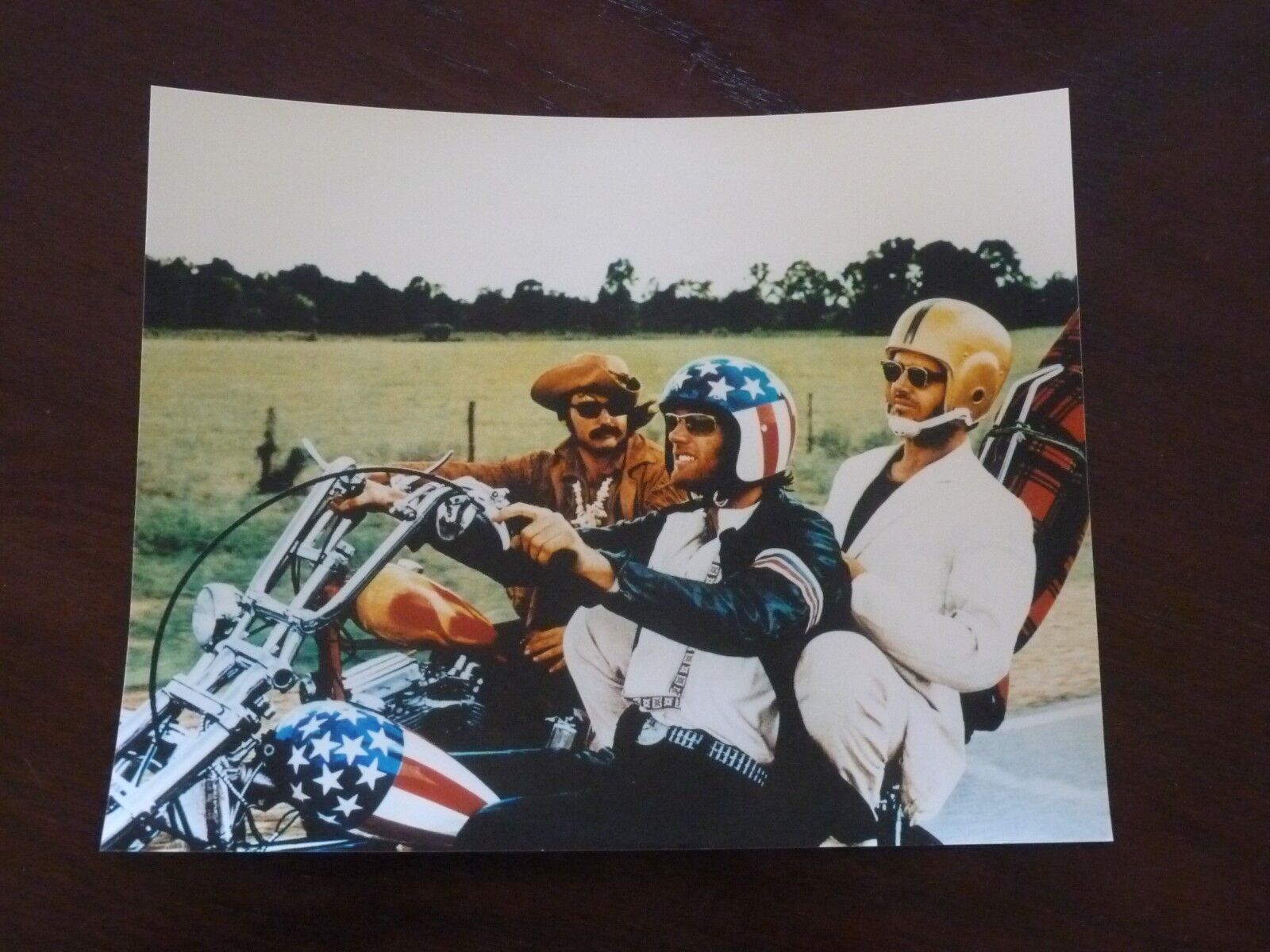 Easy Rider Hopper Fonda Nicholson Actor 8x10 Color Promo Photo Poster painting