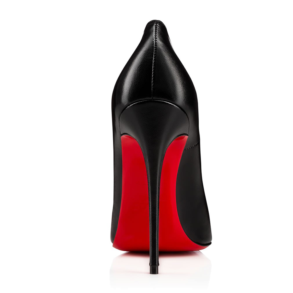 120mm Red Bottom Women's Party Wedding Heels Black Pumps-MERUMOTE