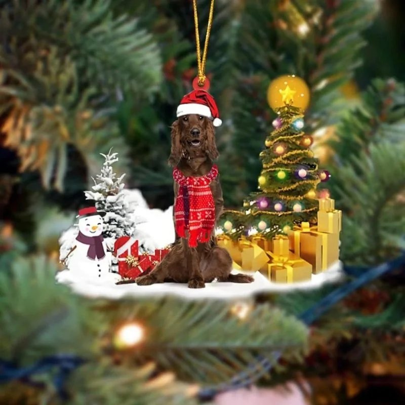 VigorDaily Irish Setter Christmas Ornament SM112