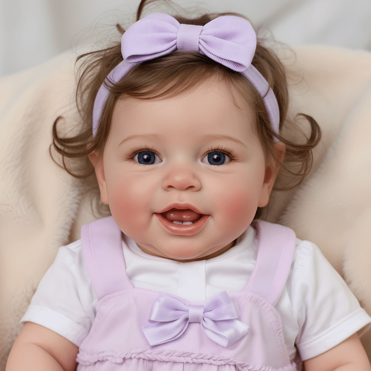 Upgraded Babeside Vead 20&rdquo; Reborn Baby Girl &ndash; Smiling Face & Movable Eyes