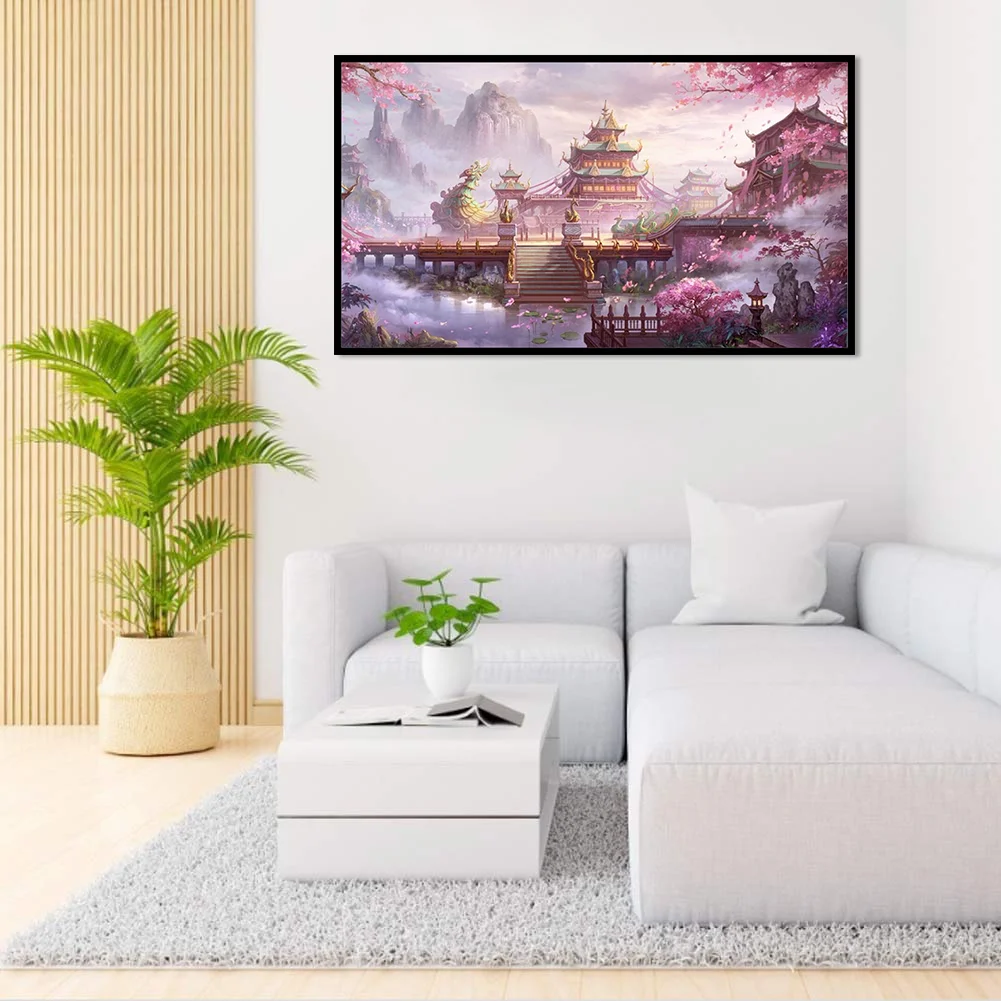 Full Printed Cross Stitch 11CT - Fairyland Tower(45*80cm)