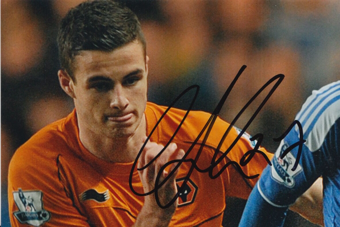 WOLVES HAND SIGNED ANTHONY FORDE 6X4 Photo Poster painting.