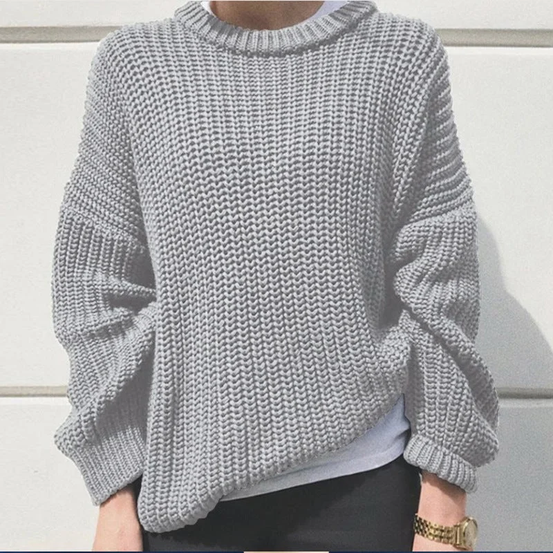 Autumn Women's Top Pullover Sweater Knitted Shirt