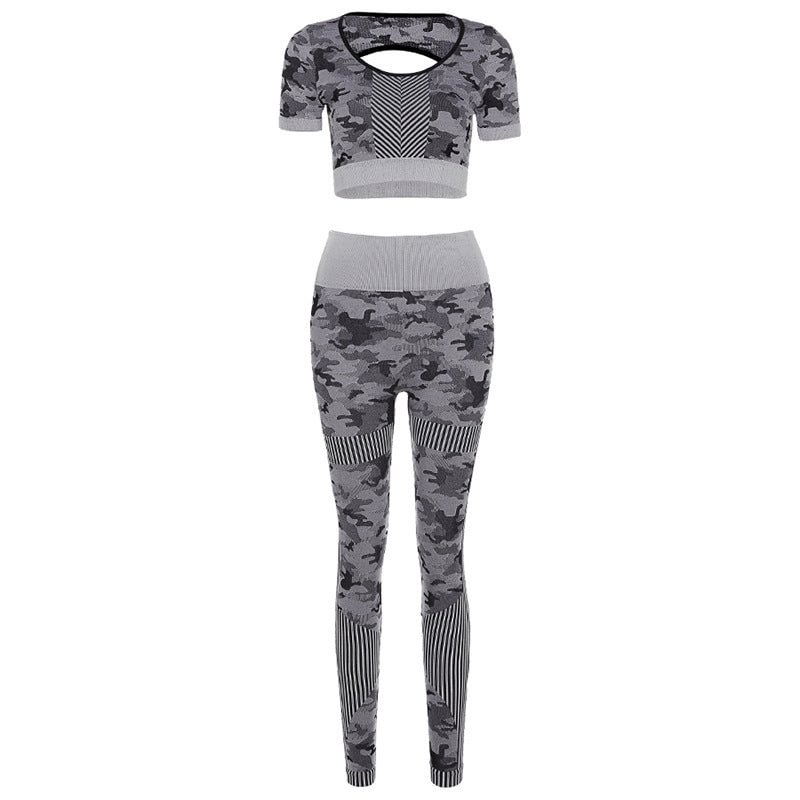 Seamless Knitted Yoga Suit
