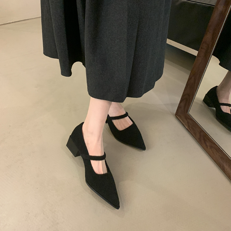 2025 Square Toe Ballet Shoes Fashionable Luxury Dresses Suede Flat Loafers Women's Spring Shoes Luxury Shoes Women