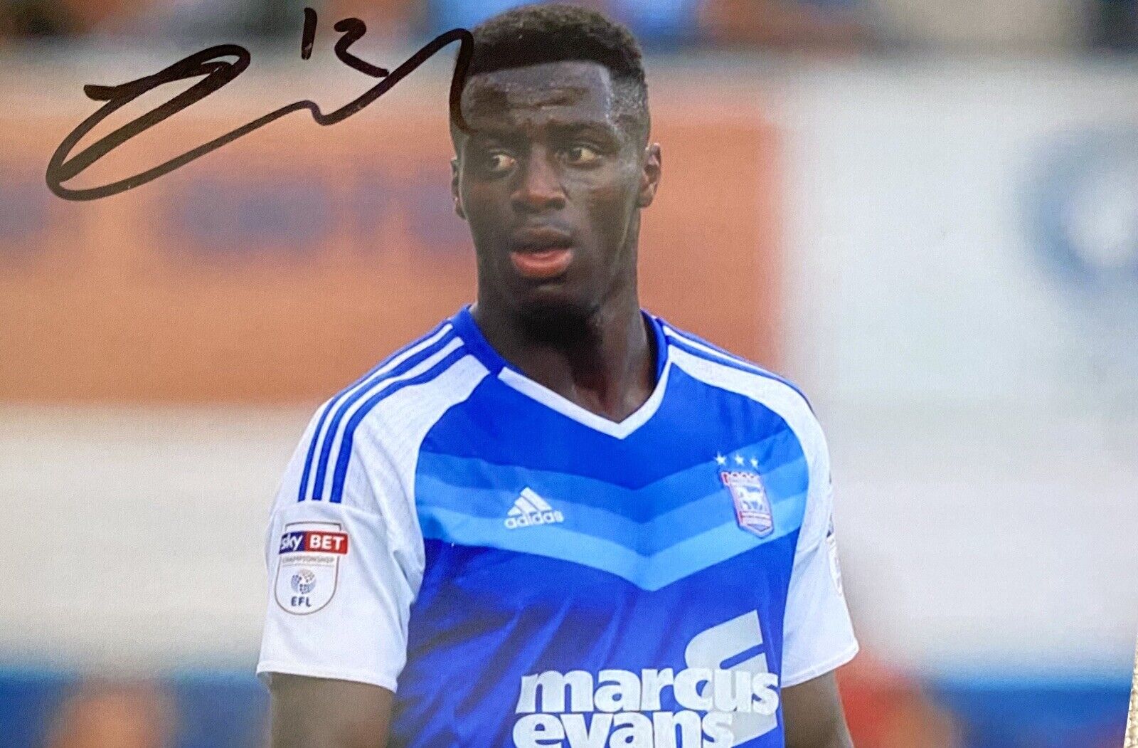 Josh Emmanuel Genuine Hand Signed Ipswich Town 6X4 Photo Poster painting 2