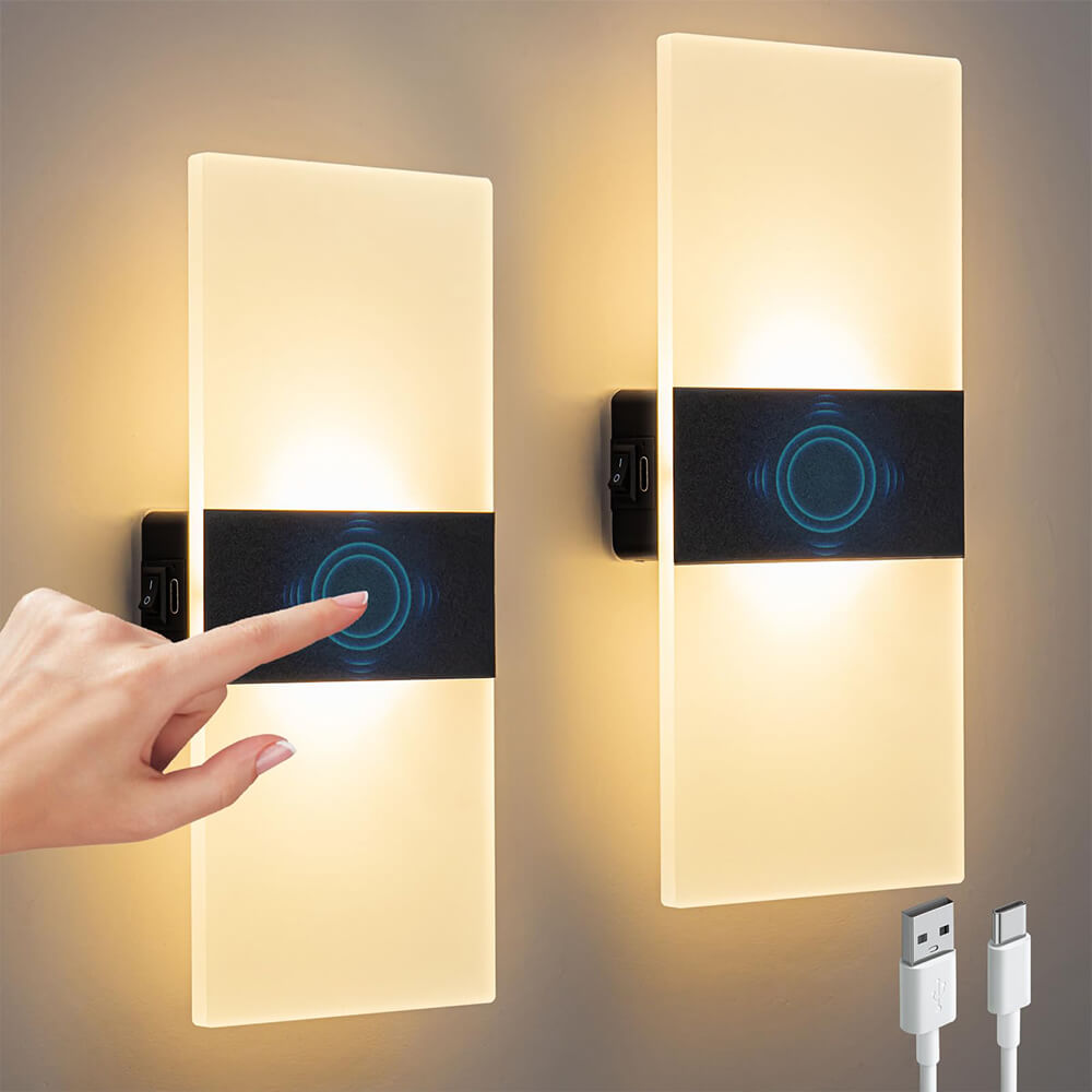 Wireless Touch Control Wall Light(2 Packs)