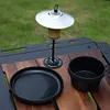 Camping Light Holder Aluminum Alloy Portable Desktop Lamp Stand for Camping