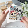 6Pcs Diamond Painting Cat Dog Greeting Cards Congratulations Cards & Gifts