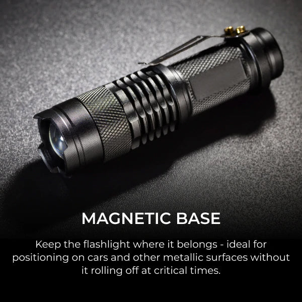 Bright LED Tactical Flashlight Waterproof Torch USB Rechargeable for Outdoors, Camping, Hunting, Fishing and Hiking.