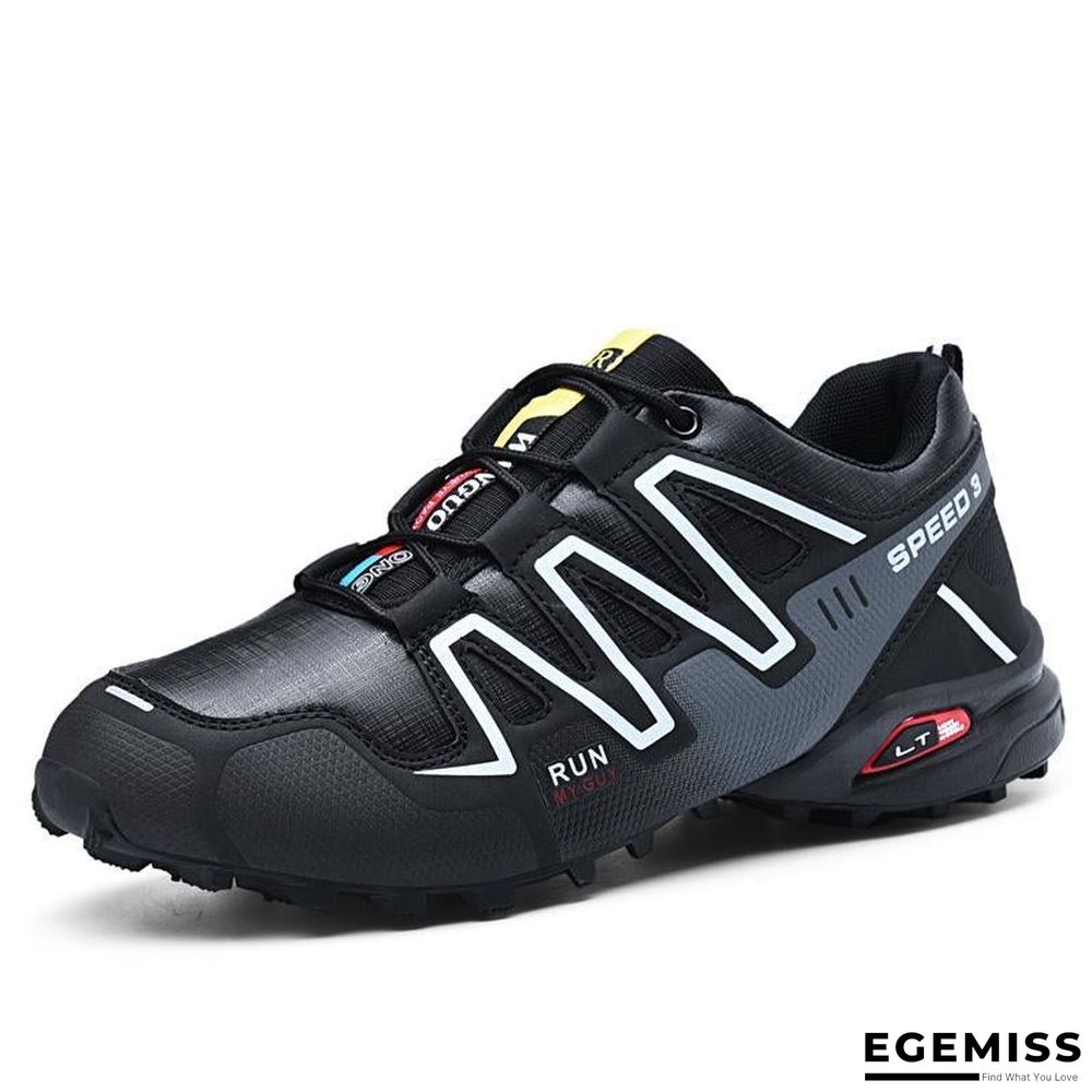 new large size outdoor mountaineering shoes men's shoes breathable shock absorption sports hiki | EGEMISS