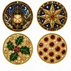 [Upgrade]4Pcs Acrylic Special Shape Xmas DIY Waterproof Diamond Painting Coaster Kit