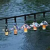 10PCS Outdoor Umbrella Lampshade Kraft Paper Hanging Lantern Cover for Camp Lamp