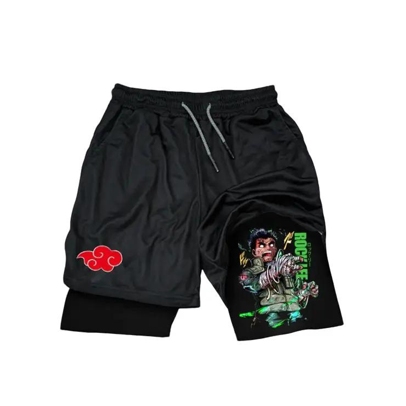 Naruto Rock Lee Printed Men's Fitness Shorts