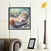 Bathing Kitten - Round Drill Diamond Painting - 40*40CM