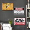 3PCS Warning - Vintage Metal Signs Set - 20*30cm - Warning