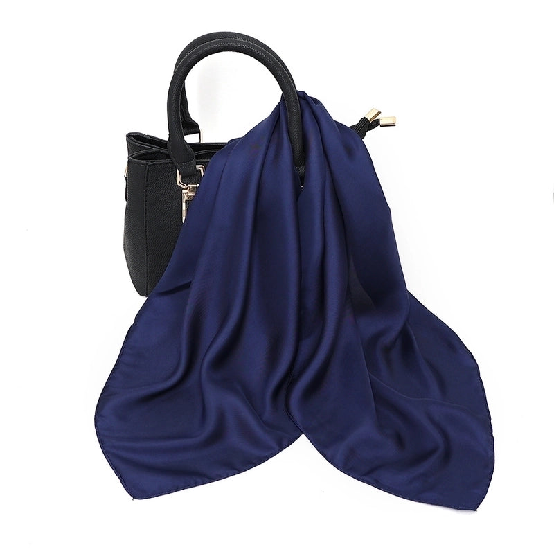 Women’s Elegant Basic Printing Polyester Printing Silk Scarf